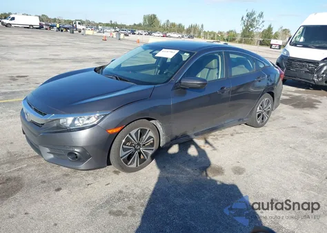2018 Honda Civic Ex-L z USA, uszkodzony, nr VIN JHMFC1F7XJX031310